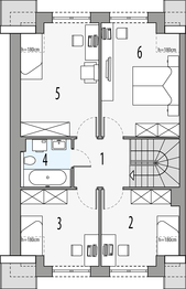 Poddasze projektu - Gilbert 5 - segment lewy