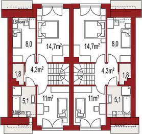 Poddasze projektu - Iskra C jednorodzinny dwulokalowy