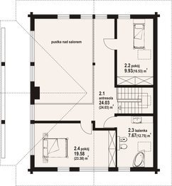 Poddasze projektu - Tomaszewo 3 dw