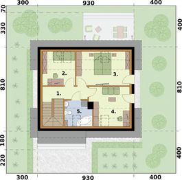 Poddasze projektu - Sevilla 3 szkielet drewniany