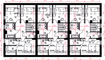 Poddasze projektu - Głuszec III z garażem 1-st. szeregówka [A-SZ]
