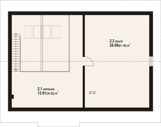 Poddasze projektu - Adomierz 6 dw