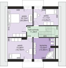 Poddasze projektu - Dom przy Oliwkowej 6