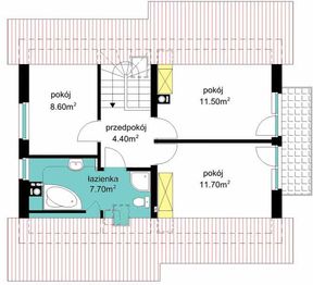 Poddasze projektu - BW-36 (bez garażu)