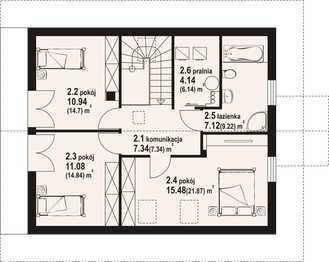 Poddasze projektu - Gryfice 33 dws