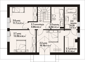 Poddasze projektu - Henryków a1m
