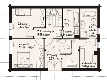Poddasze projektu - Henryków b1 dw