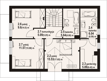 Poddasze projektu - Henryków b1 dws