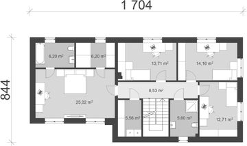 Piętro 1 projektu - uA209