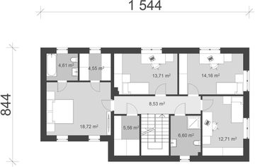 Piętro 1 projektu - uA209v1