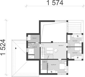 Piętro 1 projektu - uA189