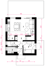 Parter projektu - Amon bez garażu [B]