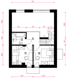 Poddasze projektu - Amon bez garażu [B]