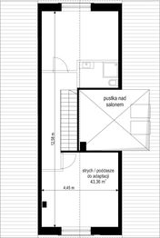 Poddasze projektu - Dom na przytulnej 3