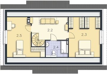 Poddasze projektu - Leeds VI LMB70e