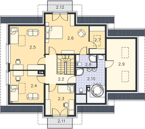 Poddasze projektu - Toronto II LMP232A