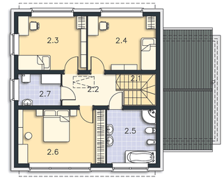 Piętro 1 projektu - Dublin DCP350