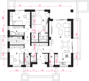 Parter projektu - Klara bez garażu [B1]
