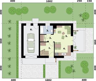Parter projektu - Orlean 8 dom letniskowy