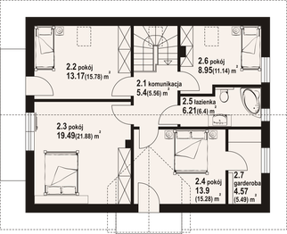 Poddasze projektu - Cedrowo a1mk