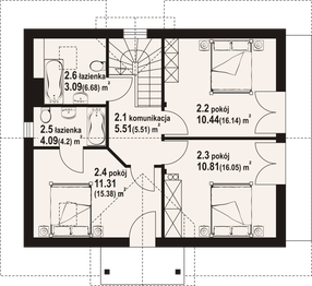 Poddasze projektu - Dziekanowice 17 dw