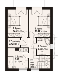 Poddasze projektu - Gniazdowo a3