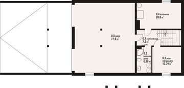Piwnica projektu - Osakowo 19 dw