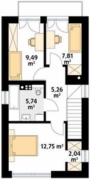 Piętro 1 projektu - Juka W