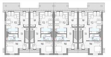 Poddasze projektu - Paweł i gaweł 2a - szereg l+sl+s+ll