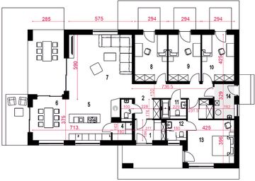 Parter projektu - Ślęza bez garażu [B]