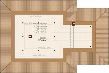 Poddasze projektu - Domena 112 B1