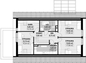 Poddasze projektu - E-280
