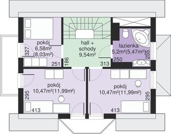 Poddasze projektu - Dom przy Kalinowej 6
