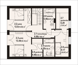 Poddasze projektu - Gryfinowo b1 dws