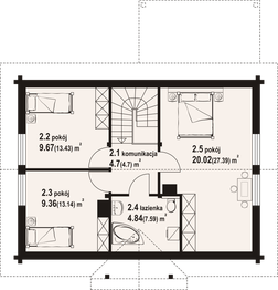 Poddasze projektu - Hoczew średnia 13 dw