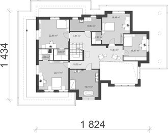 Piętro 1 projektu - uA232