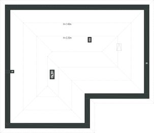 Poddasze projektu - Odkryty D77 wariant I