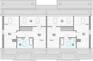 Poddasze projektu - Małgosia dd - dwulokalowy