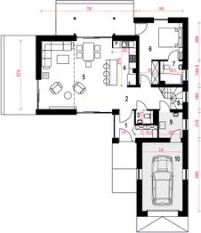 Parter projektu - Sobota z garażem 1-st. [A1]