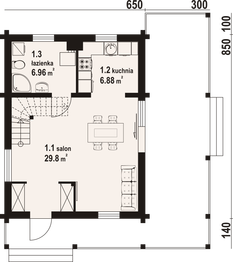Parter projektu - Gajówko 5 dw