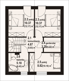 Poddasze projektu - Grodziec aa 70