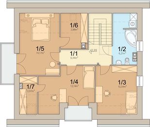 Poddasze projektu - Tofi 4 modern