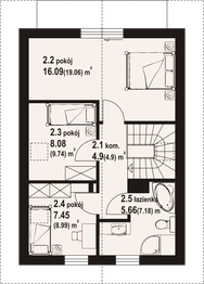 Poddasze projektu - Gąsawa aa 70