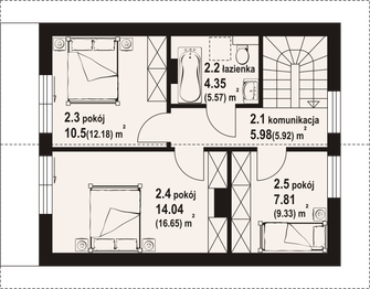 Poddasze projektu - Trzebowice aa 70