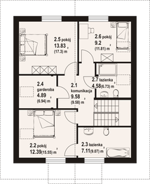 Poddasze projektu - Grochowice 77 dw
