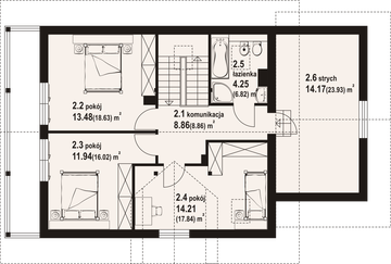 Poddasze projektu - Osiek 11g dws