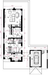 Parter projektu - Chmiel z garażem 1-st. [A]