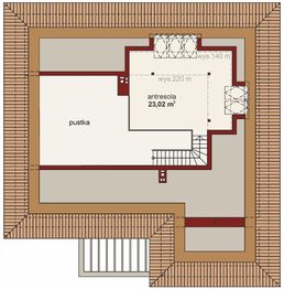 Poddasze projektu - Domena 140 B