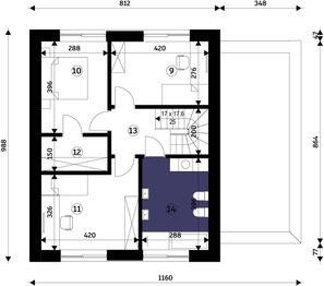 Poddasze projektu - AX 116