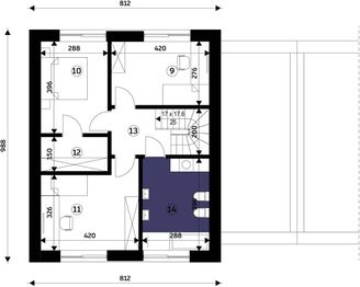 Poddasze projektu - AX 116 (B)